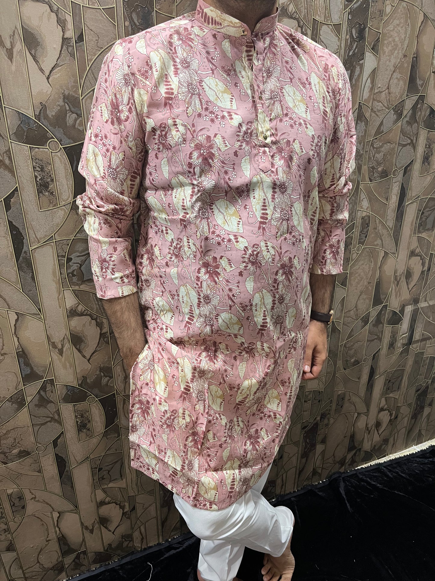 Men’s Rayon Cotton Heavy Printed Kurta – Stylish Festive & Ethnic Wear - A3