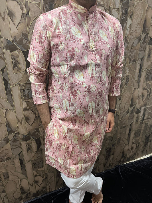 Men’s Rayon Cotton Heavy Printed Kurta – Stylish Festive & Ethnic Wear - A3