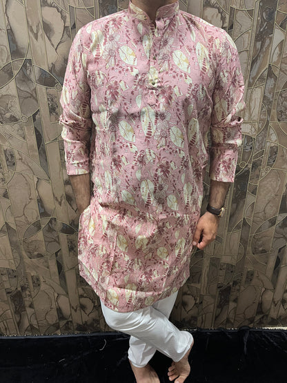 Men’s Rayon Cotton Heavy Printed Kurta – Stylish Festive & Ethnic Wear - A3