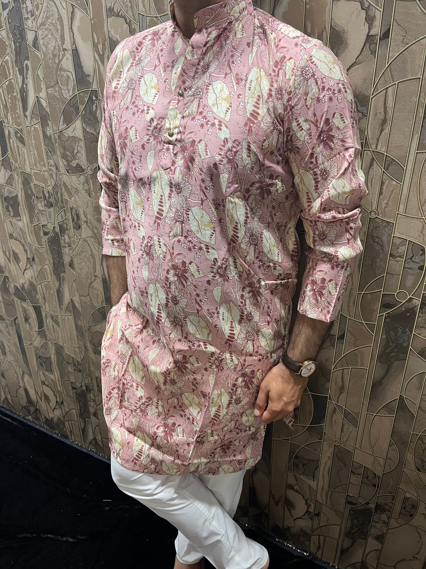 Men’s Rayon Cotton Heavy Printed Kurta – Stylish Festive & Ethnic Wear - A3