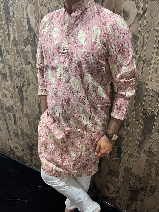 Men’s Rayon Cotton Heavy Printed Kurta – Stylish Festive & Ethnic Wear - A3